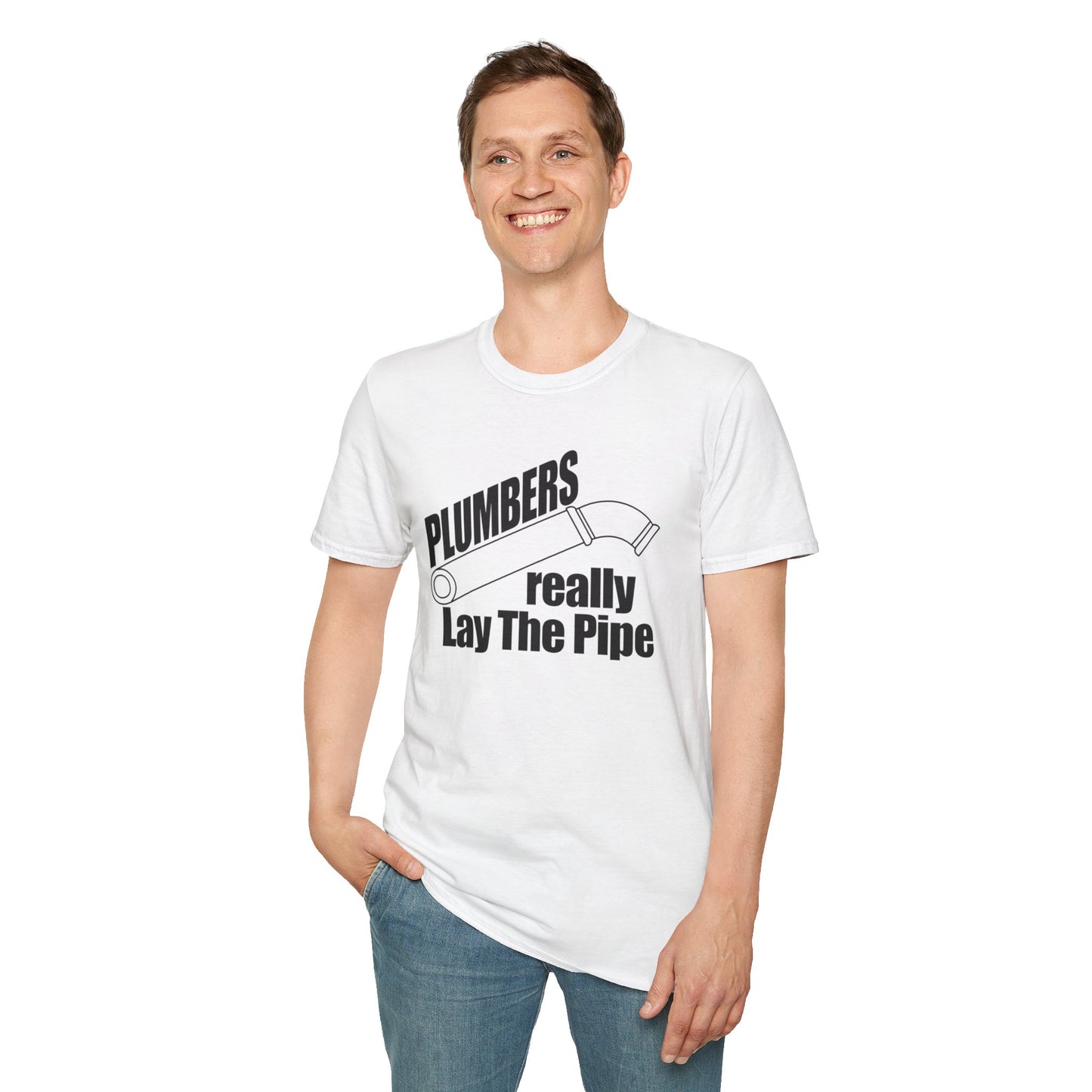 Stylish & Hilarious 'Plumbers Really Lay the Pipe' T-Shirt