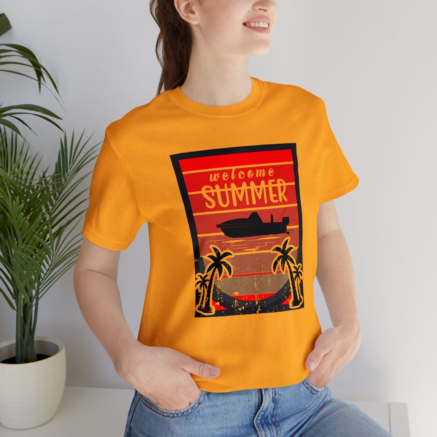 Feel the Sunshine Vibes with Our 'Welcome Summer' T-Shirt