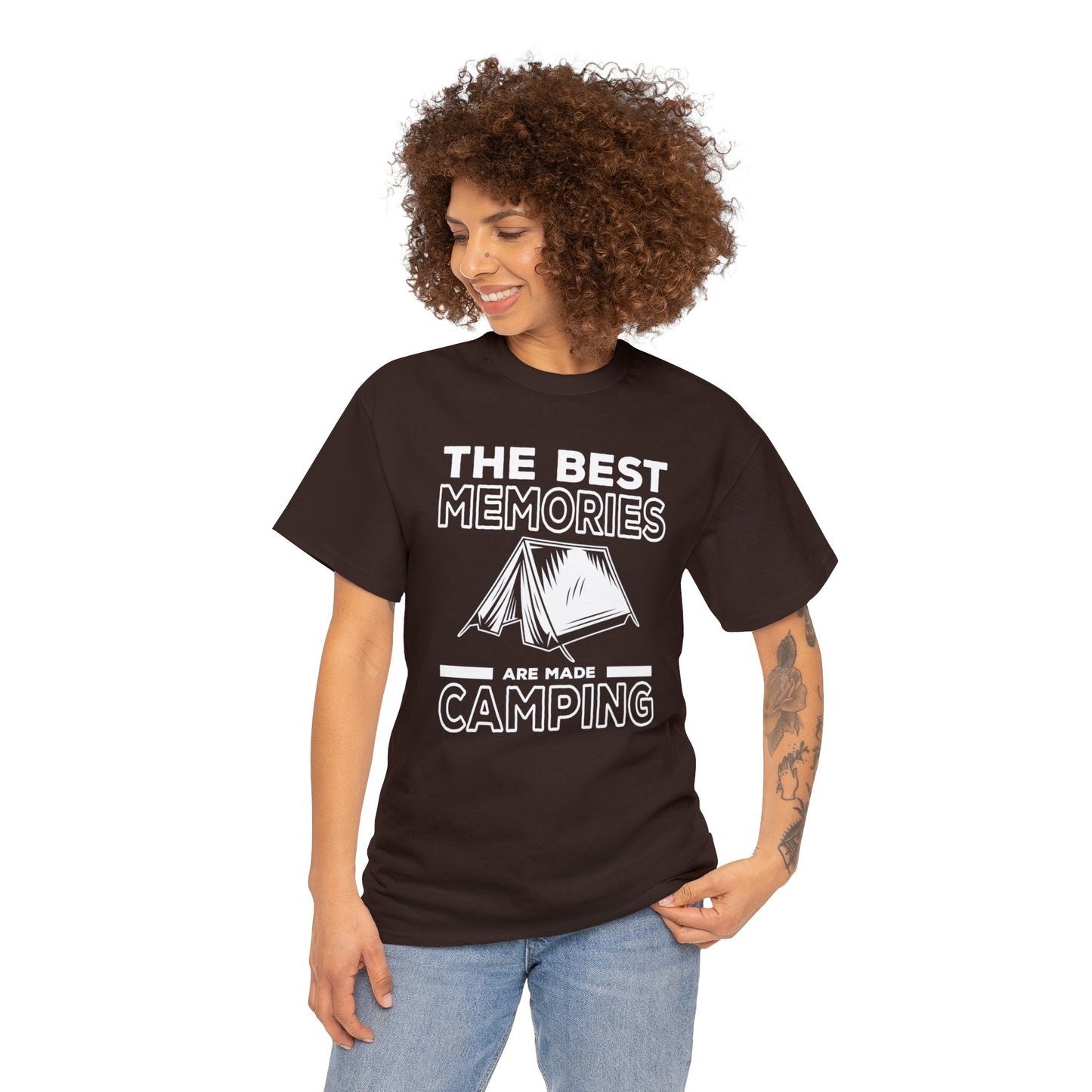 Explore Life's Adventures with Our 'The Best Memories are Made Camping' T-Shirt