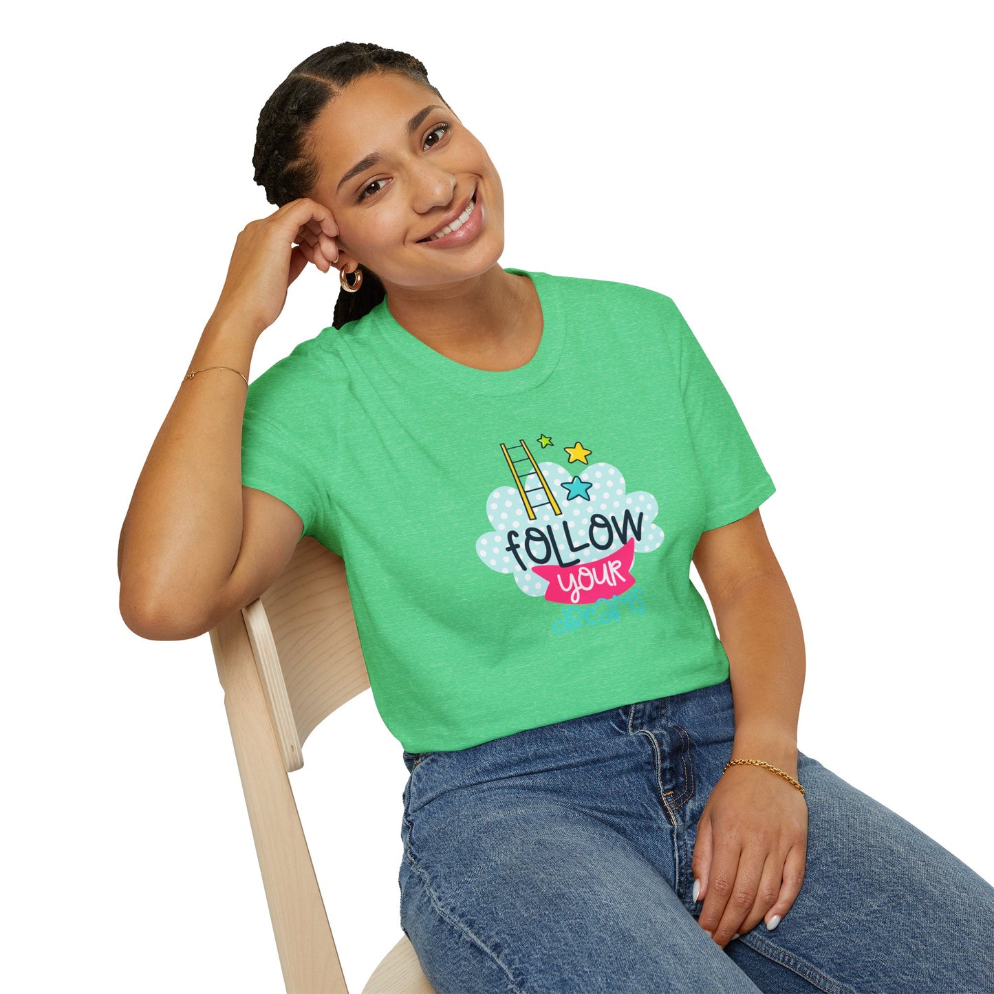 Chase Your Goals in Style with Our 'Follow Your Dreams' T-shirts - Inspire Every Step!