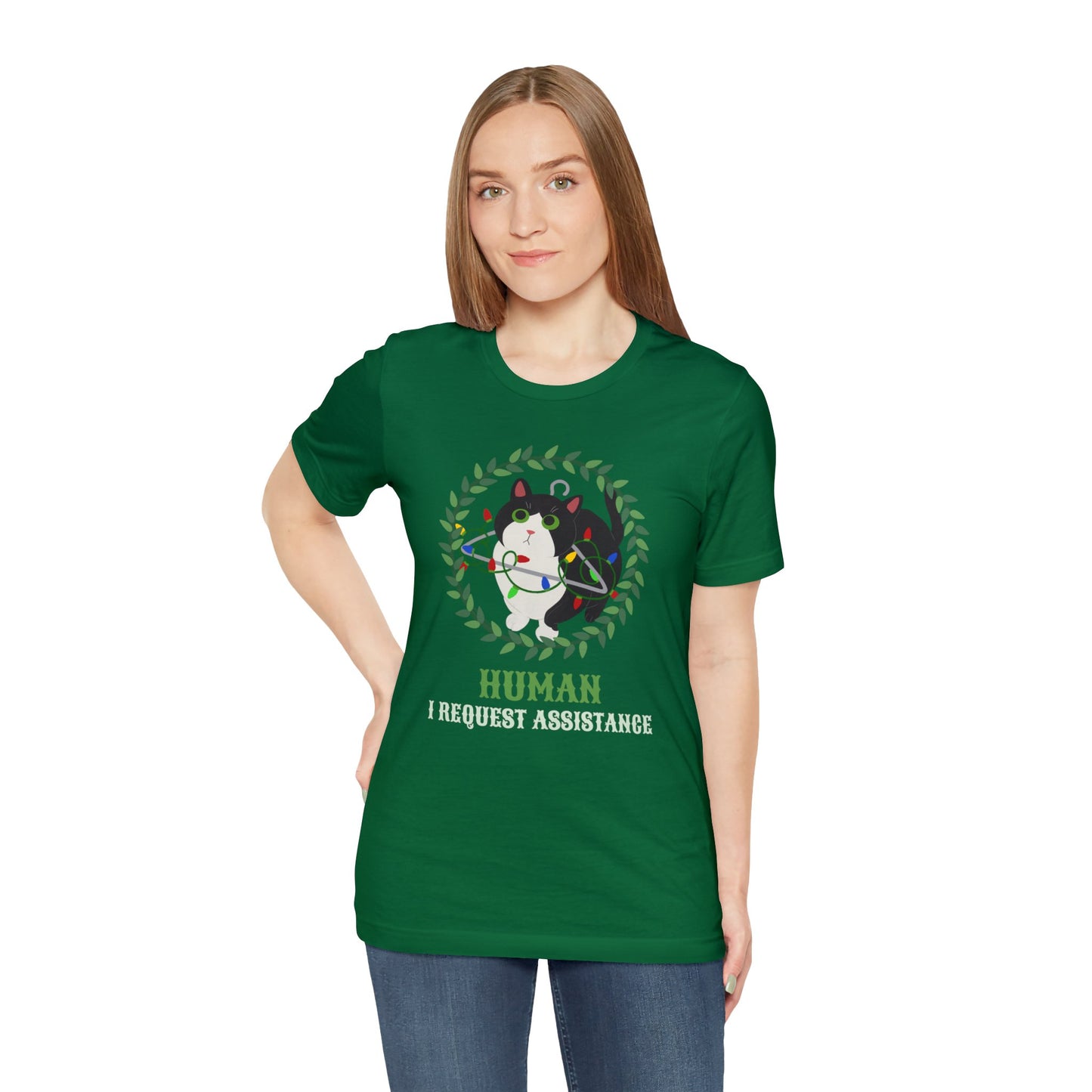 Human I Request Assistance Cat T-Shirts