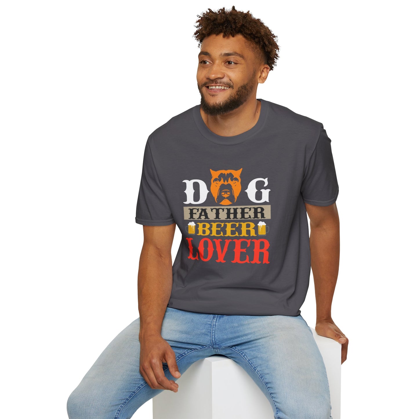 Dapper Dog Father Beer Lover T-Shirt