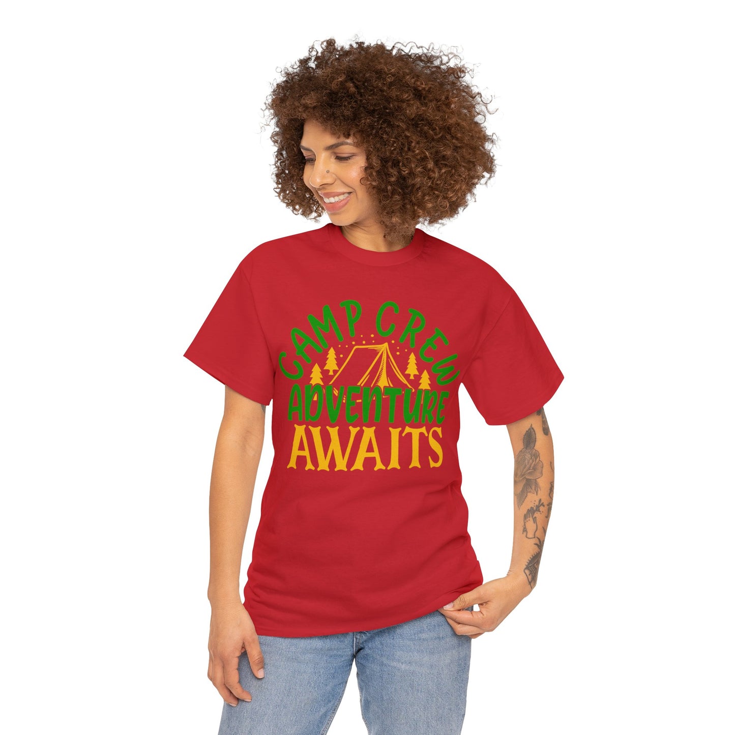 Camp Crew Adventure Awaits' T-Shirt - Your Ultimate Outdoor Companion!