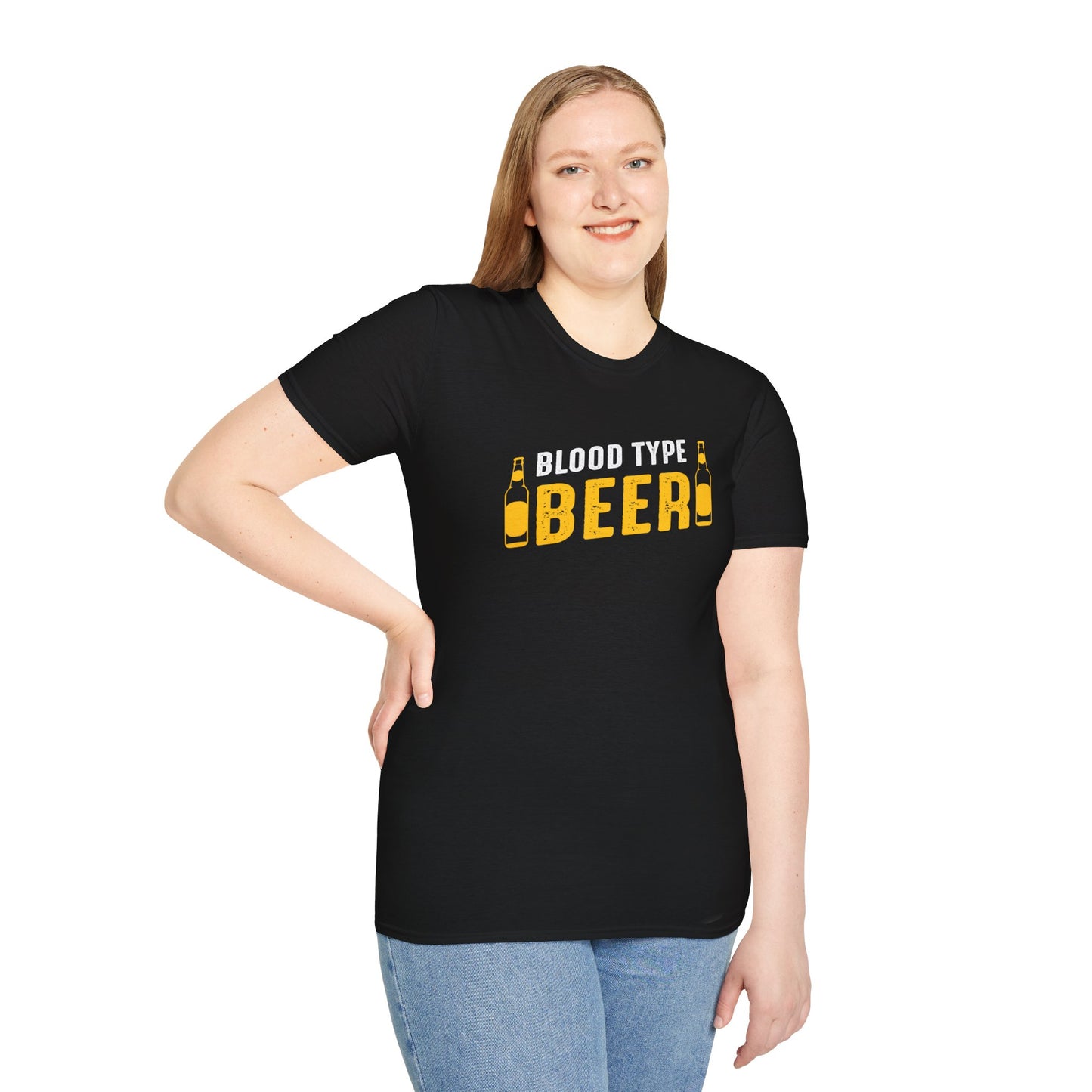 Unique and Stylish Blood Type BEER T-Shirt - A Fun Twist to Your Wardrobe!