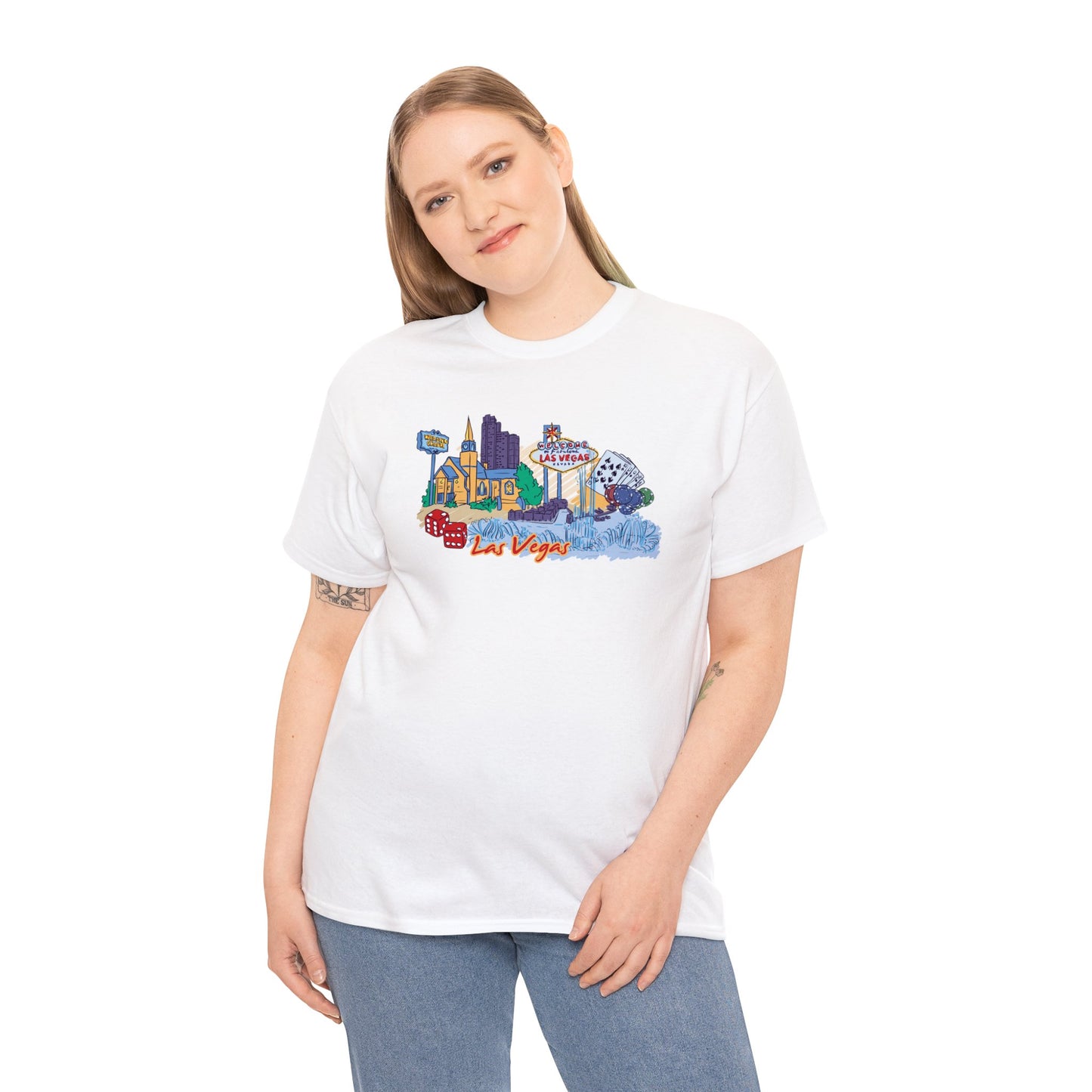 Discover the Vibrance of Las Vegas: Unique and Stylish Las Vegas-themed T-Shirt