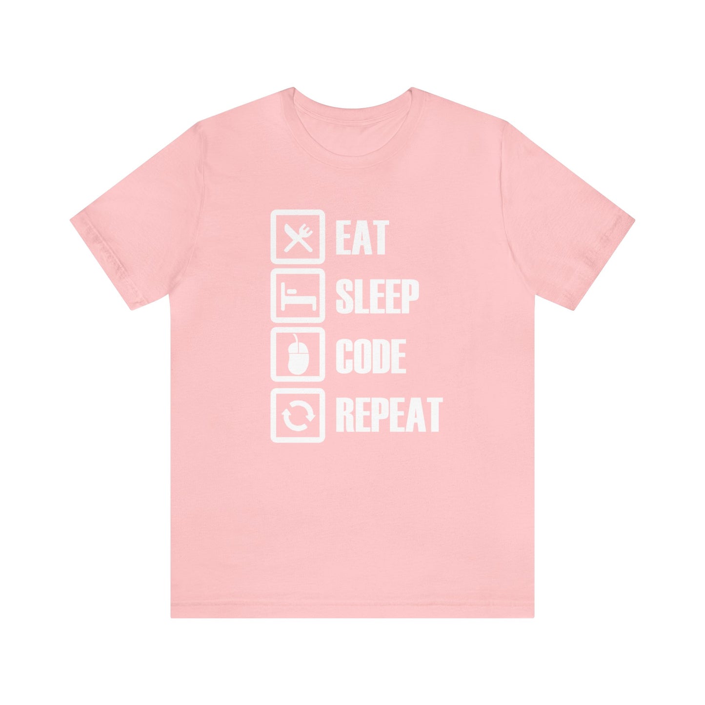 Elevate Your Style with our 'Eat Sleep Code Repeat' T-Shirt