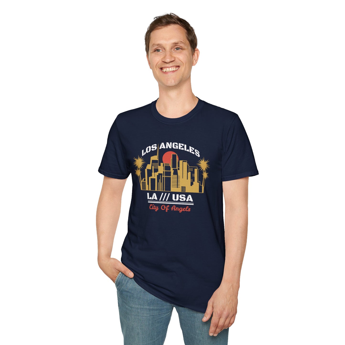 Discover LA Vibes: Stylish and Comfortable Los Angeles Graphic Tee for Trendsetters