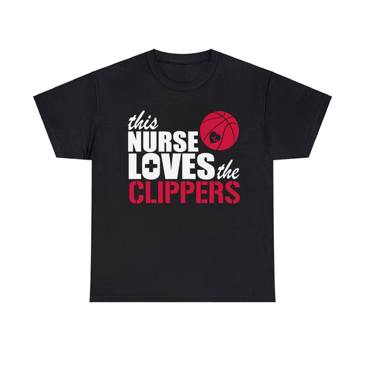 Stylish 'This Nurse Loves the Clippers' T-Shirt