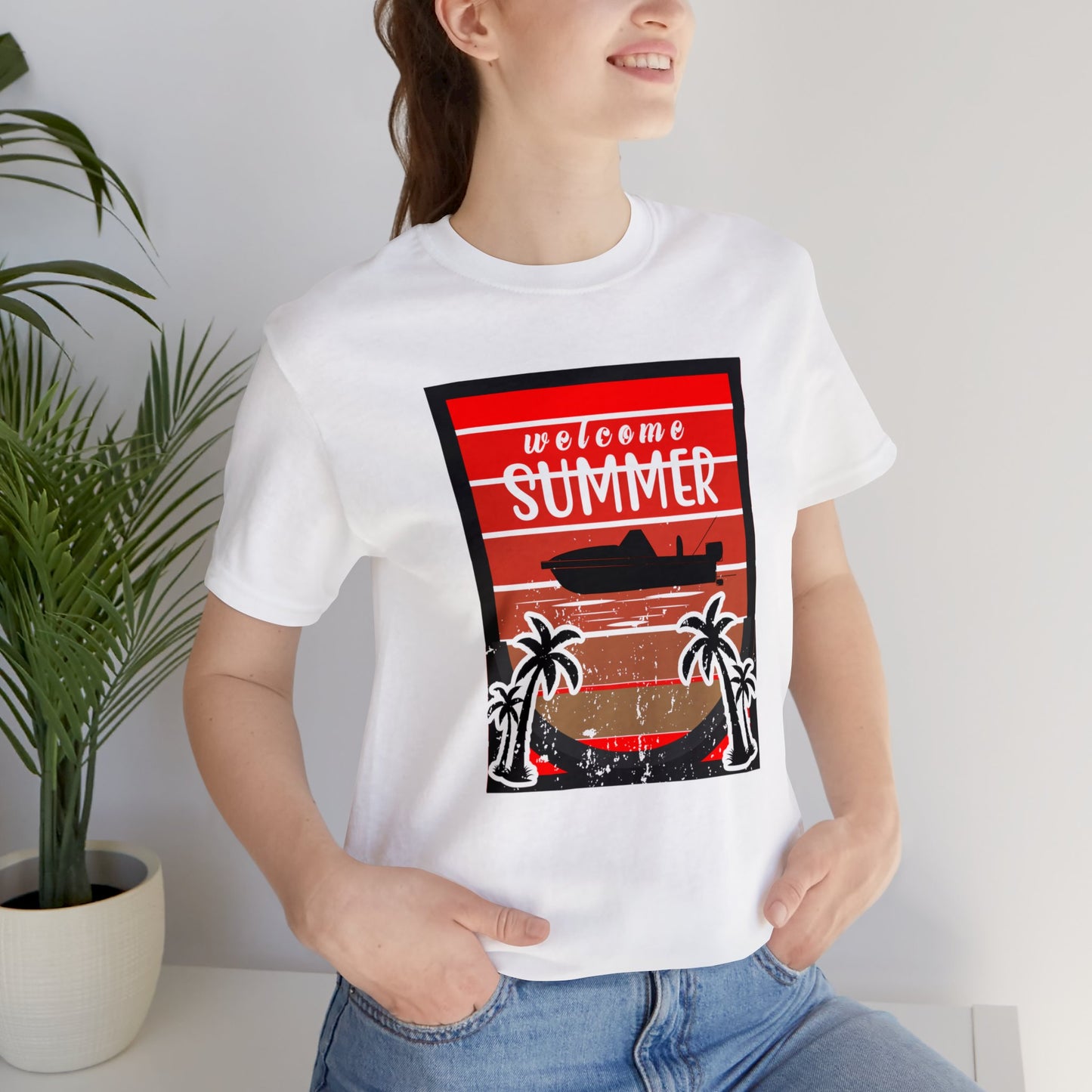 Feel the Sunshine Vibes with Our 'Welcome Summer' T-Shirt