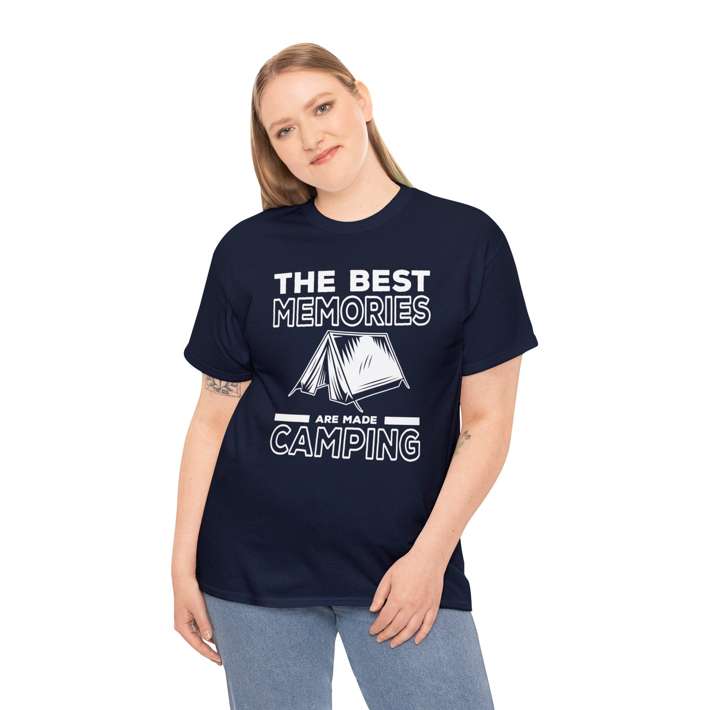 Explore Life's Adventures with Our 'The Best Memories are Made Camping' T-Shirt