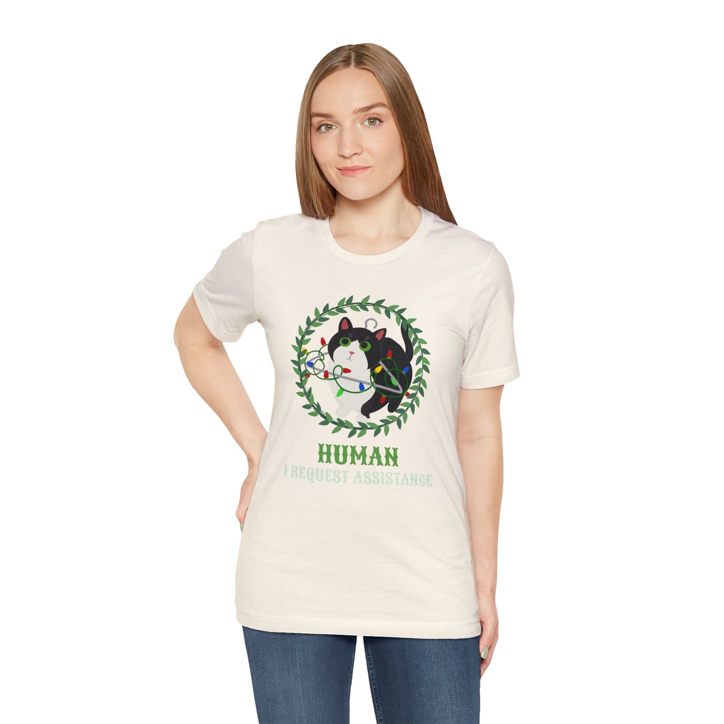 Human I Request Assistance Cat T-Shirts