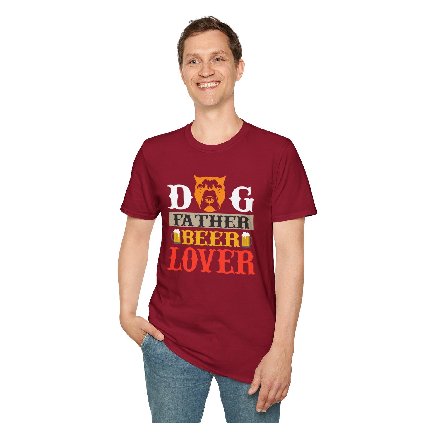 Dapper Dog Father Beer Lover T-Shirt