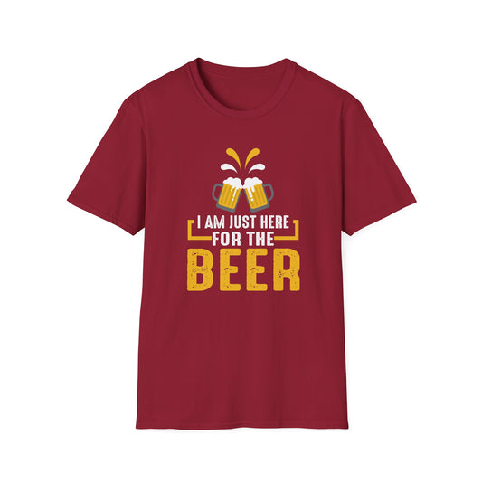 Just Here for the Beer Tee: Quirky and Comfy T-shirt for Beer Lovers