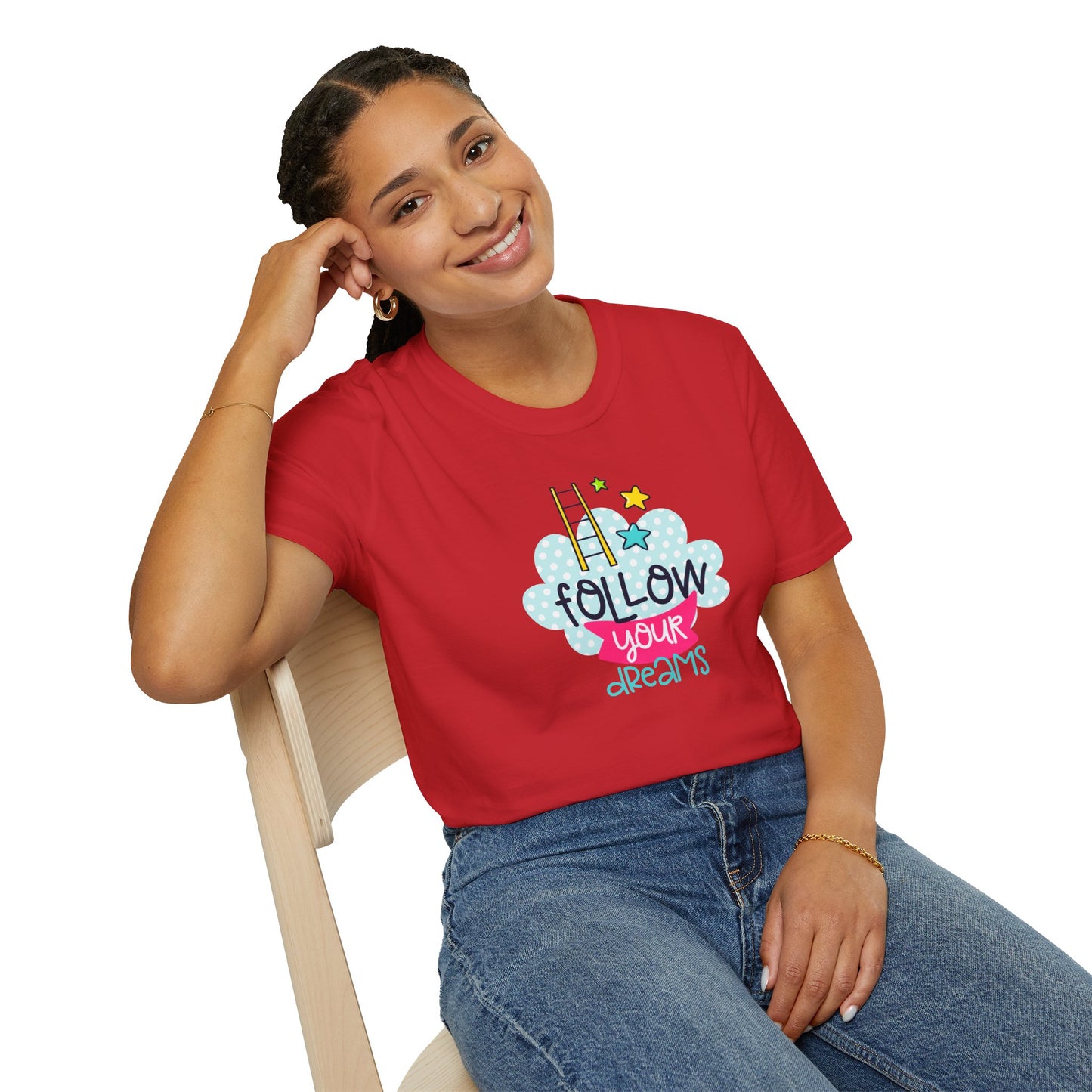 Chase Your Goals in Style with Our 'Follow Your Dreams' T-shirts - Inspire Every Step!