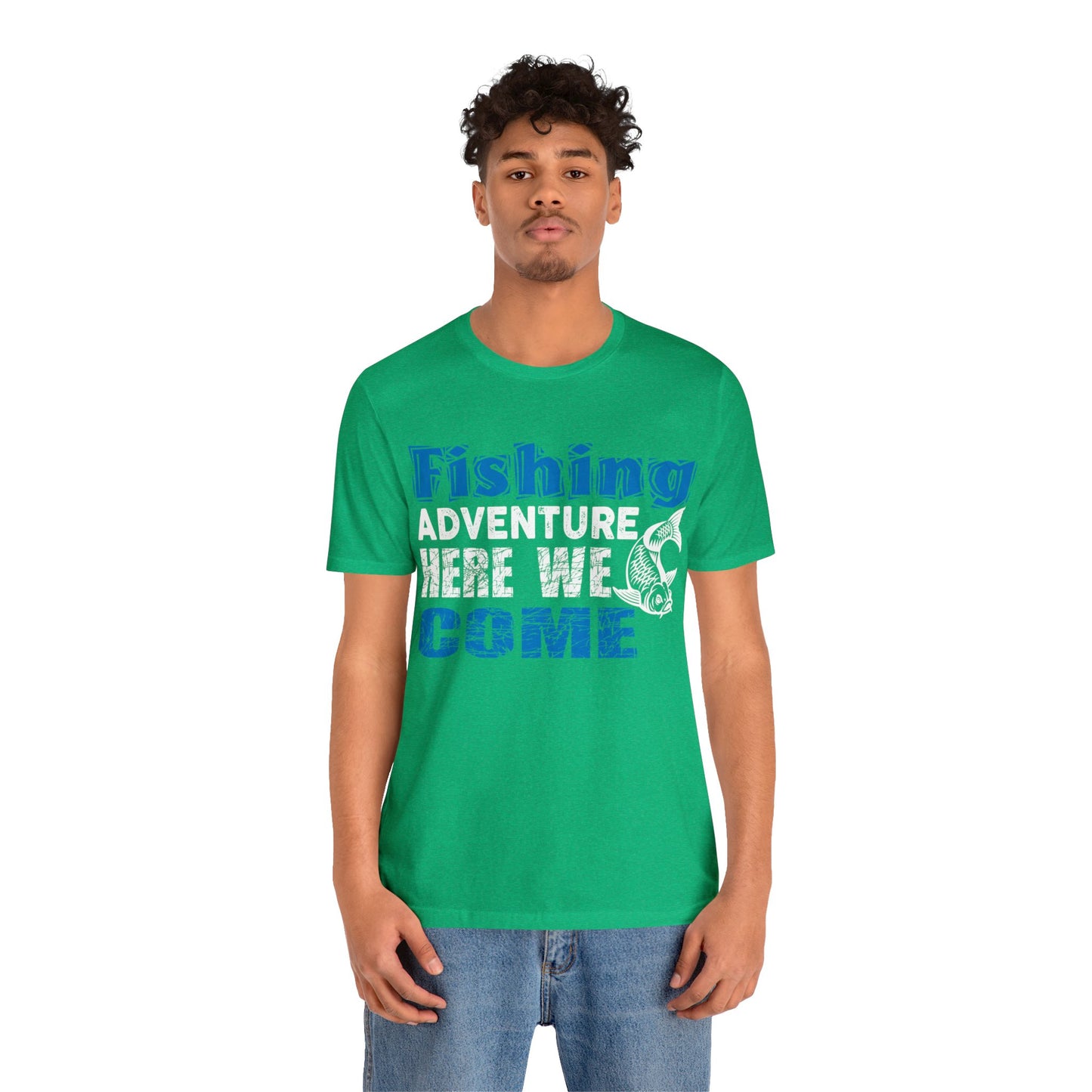 Explore the Waters with Our Exclusive 'Fishing Adventure Here We Come' Day Shirts