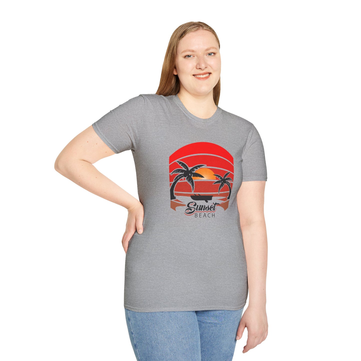 Sunset Beach-Inspired Graphic T-Shirt for a Stylish Coastal Vibe