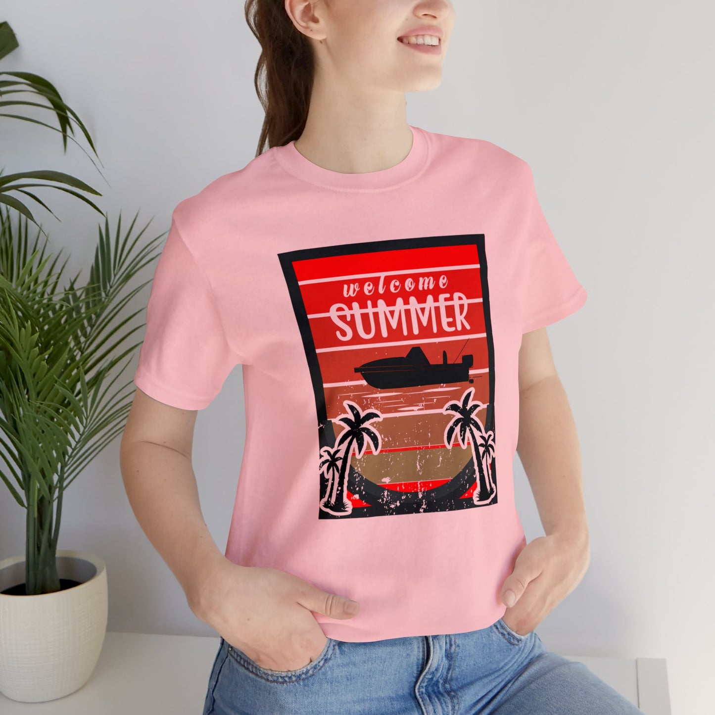 Feel the Sunshine Vibes with Our 'Welcome Summer' T-Shirt