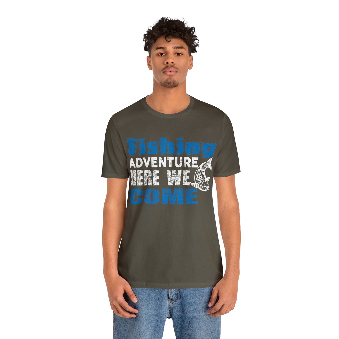 Explore the Waters with Our Exclusive 'Fishing Adventure Here We Come' Day Shirts