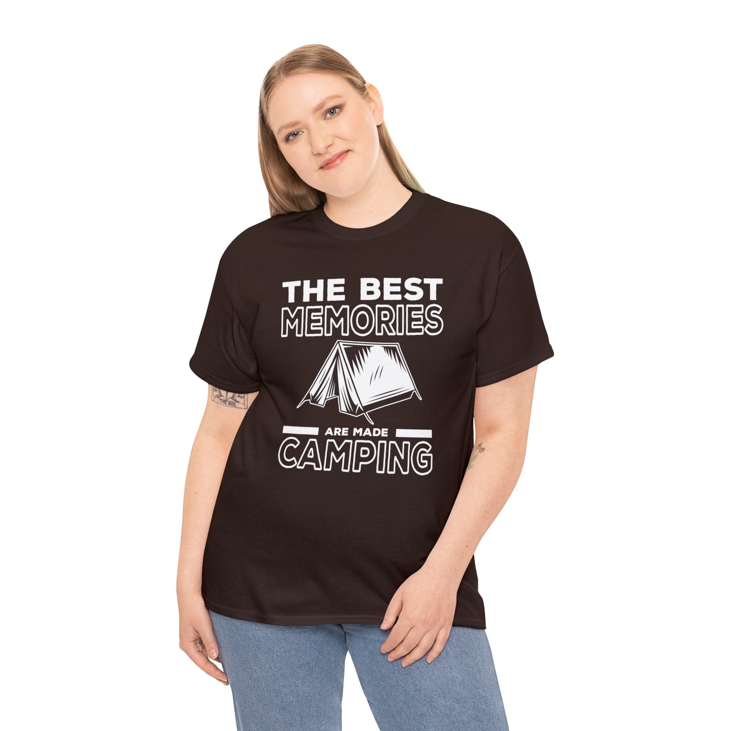 Explore Life's Adventures with Our 'The Best Memories are Made Camping' T-Shirt