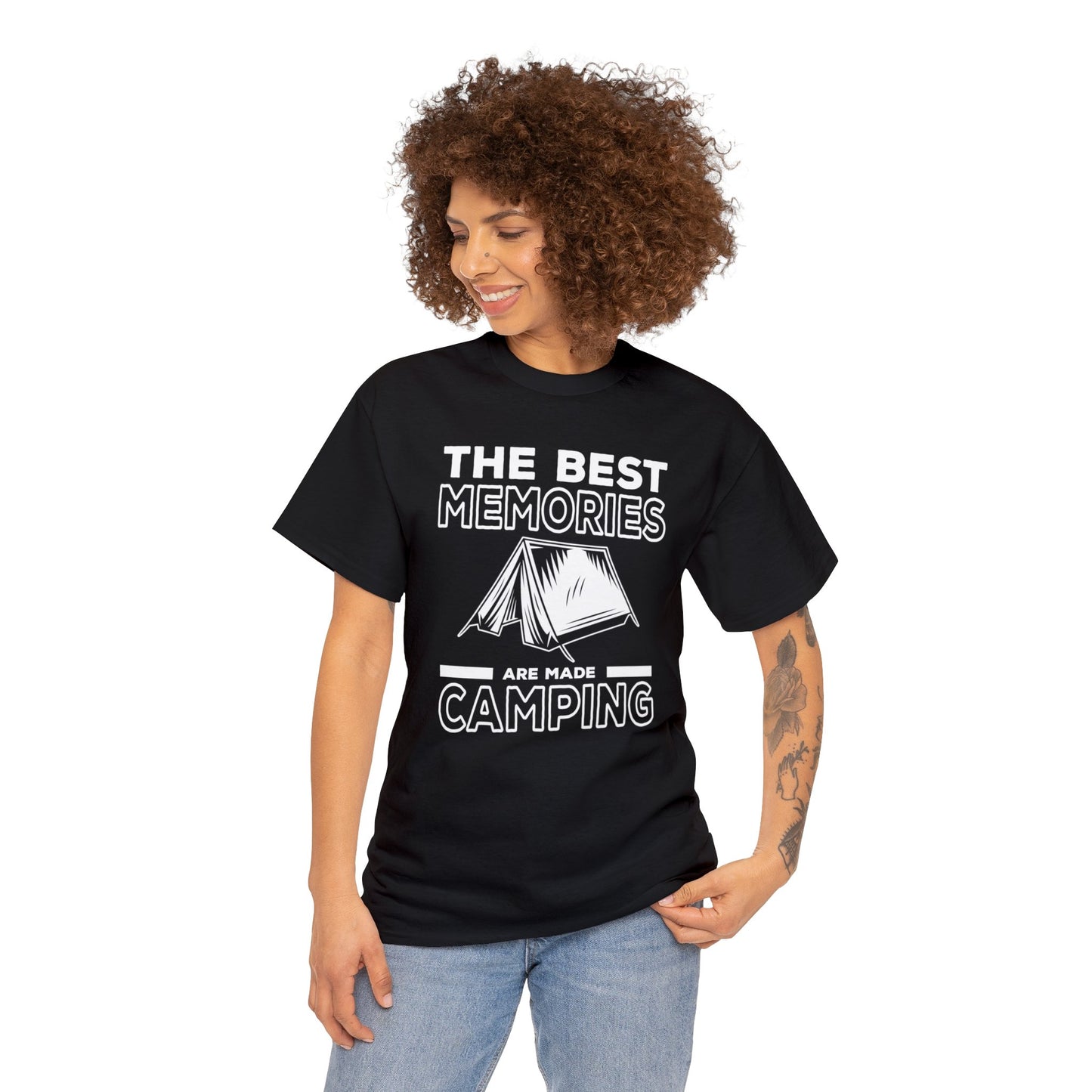 Explore Life's Adventures with Our 'The Best Memories are Made Camping' T-Shirt