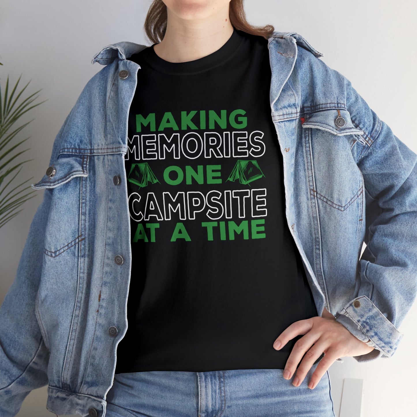 Celebrate Outdoor Adventures with Our 'Making Memories One Campsite at a Time' T-shirt