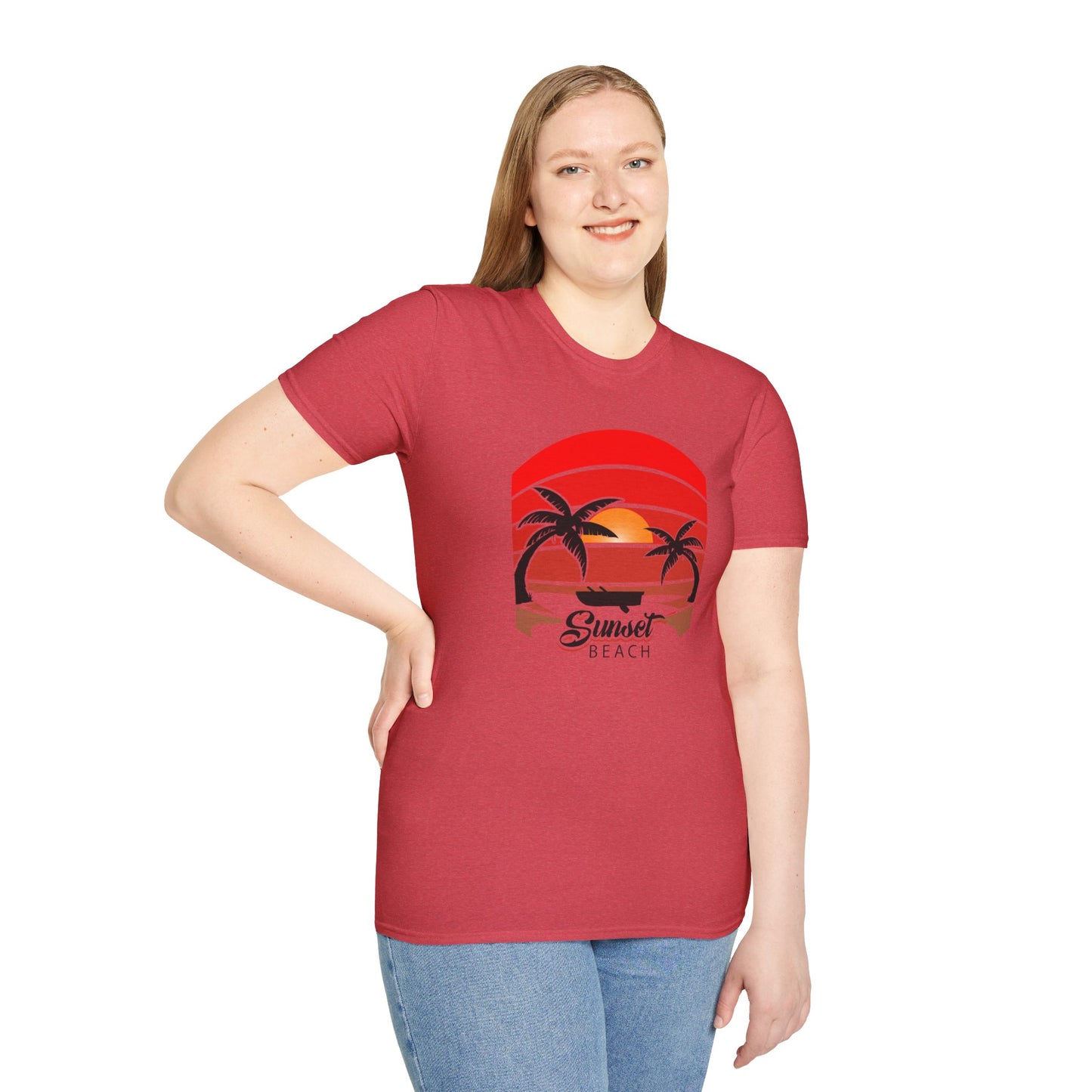 Sunset Beach-Inspired Graphic T-Shirt for a Stylish Coastal Vibe