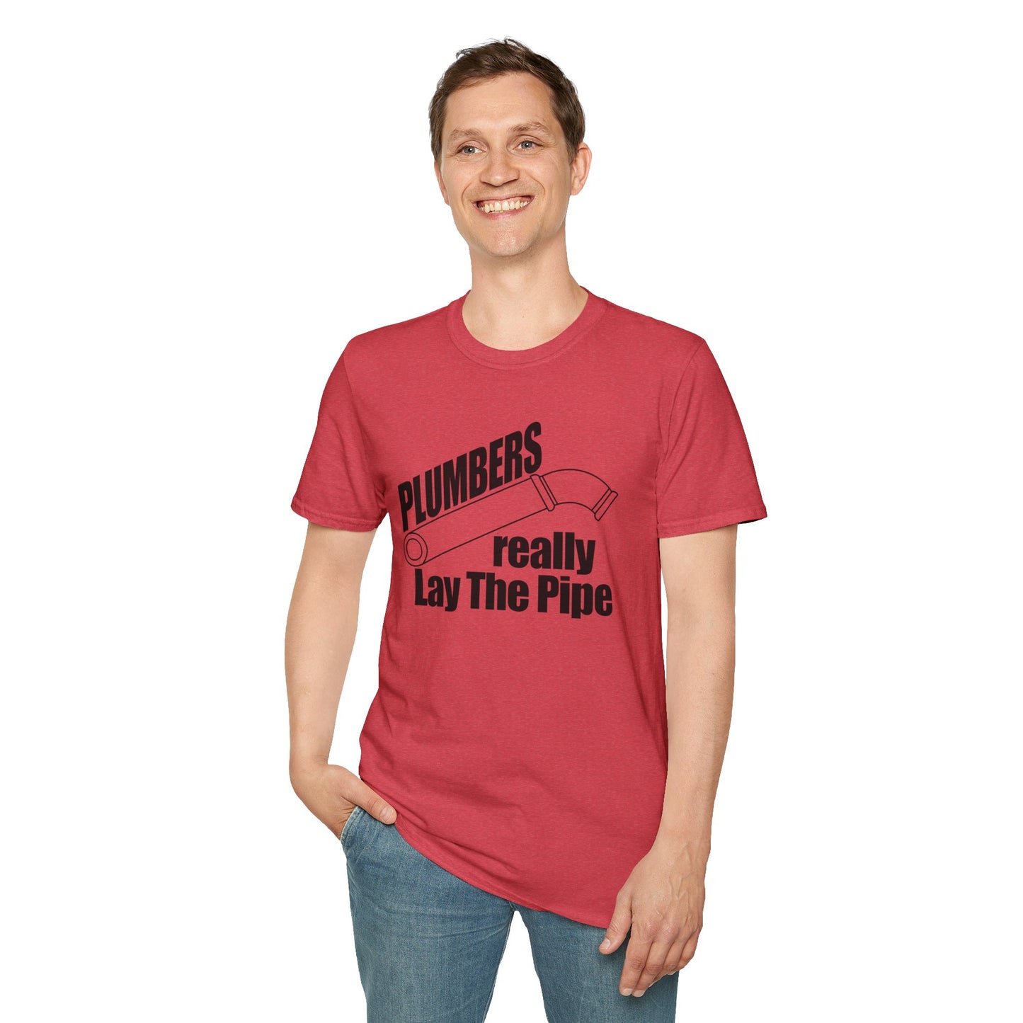 Stylish & Hilarious 'Plumbers Really Lay the Pipe' T-Shirt