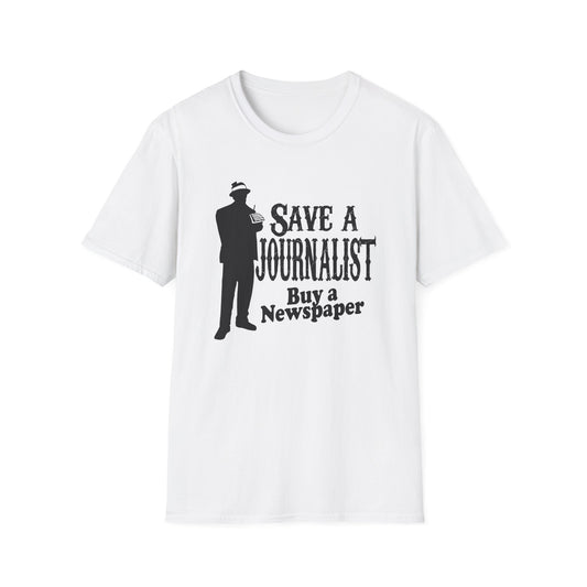 Support Press Freedom with Our 'Save Journalist, Buy a Newspaper' T-Shirt