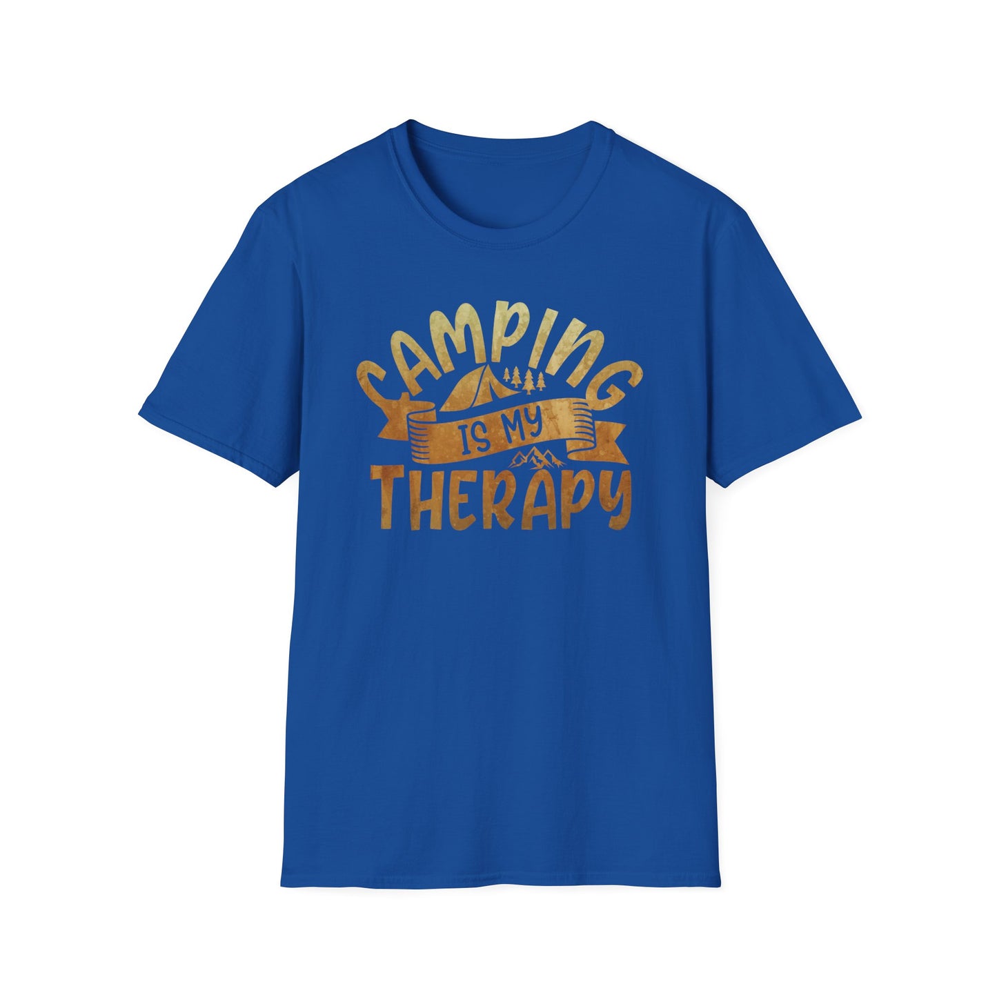 Camping is My Therapy T-Shirt: Explore the Outdoors in Style with this Comfortable Tee!