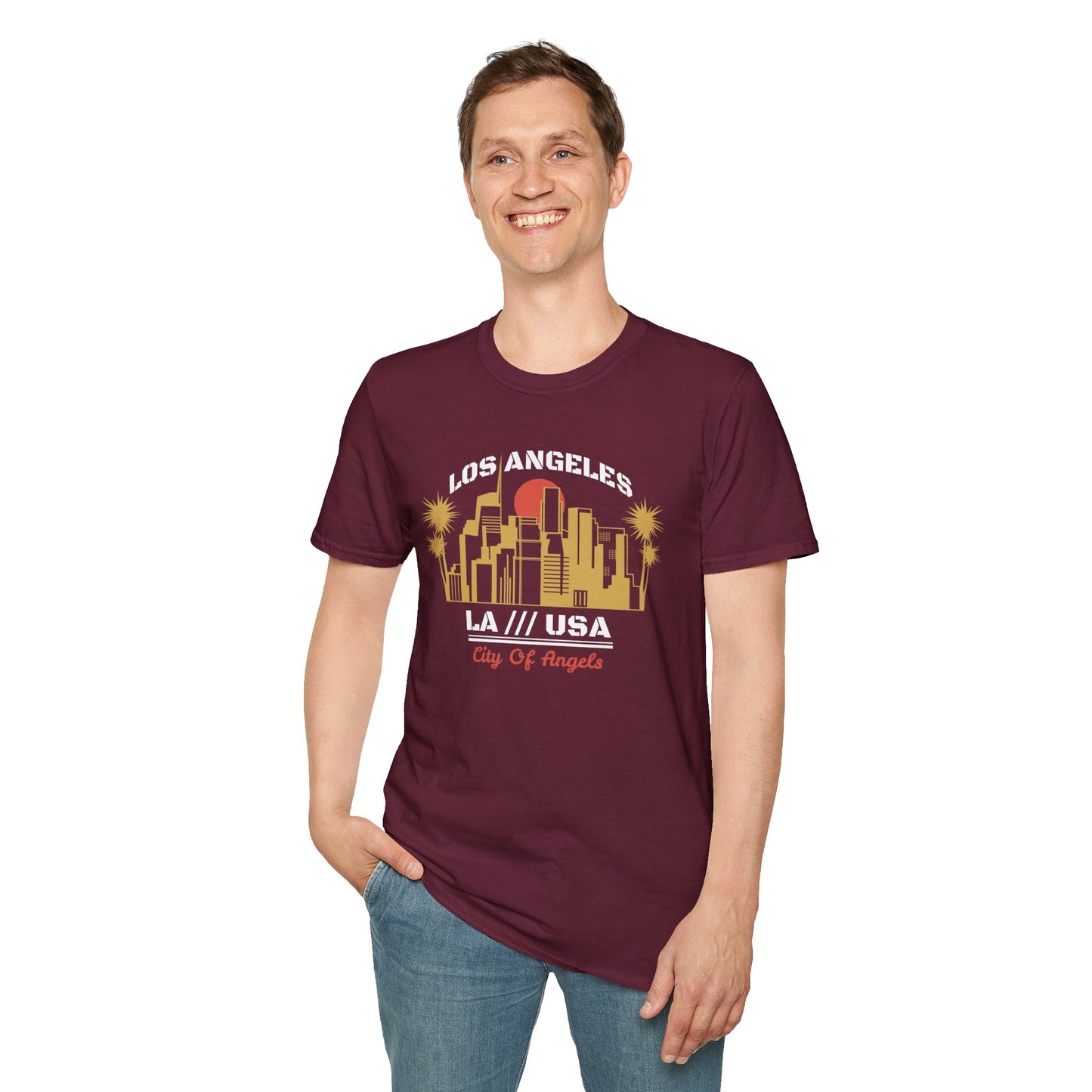 Discover LA Vibes: Stylish and Comfortable Los Angeles Graphic Tee for Trendsetters