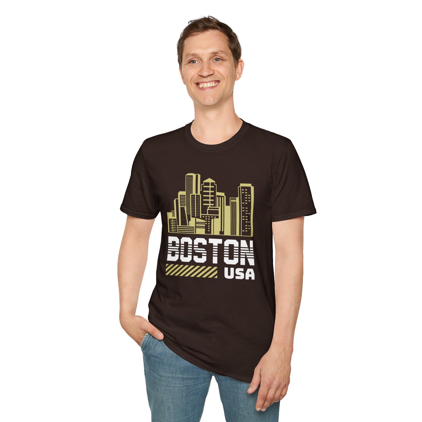 Boston Vibes: Explore the City in Style with Our Exclusive Boston-themed T-Shirt!