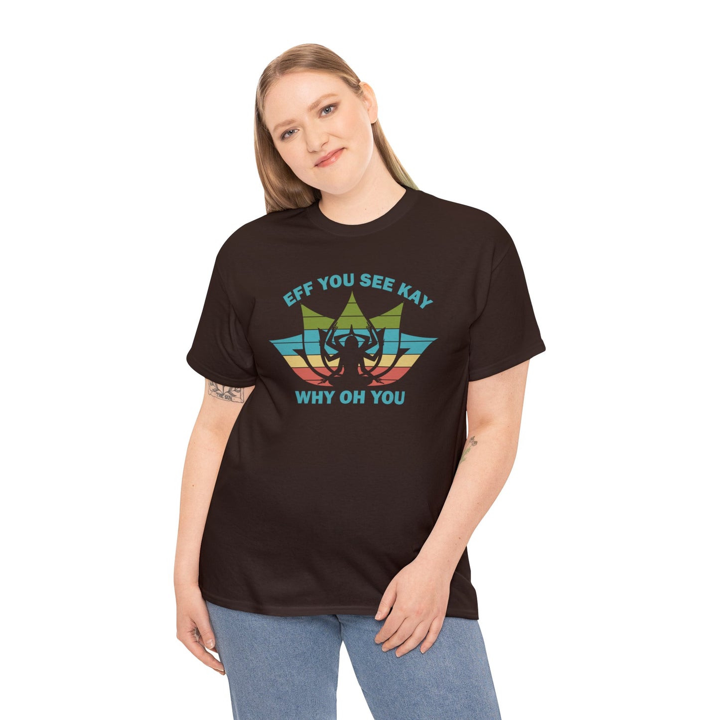 Explore Trendy Yoga Lover T-shirts for Ultimate Comfort and Expression! - Unisex Heavy Cotton Tee
