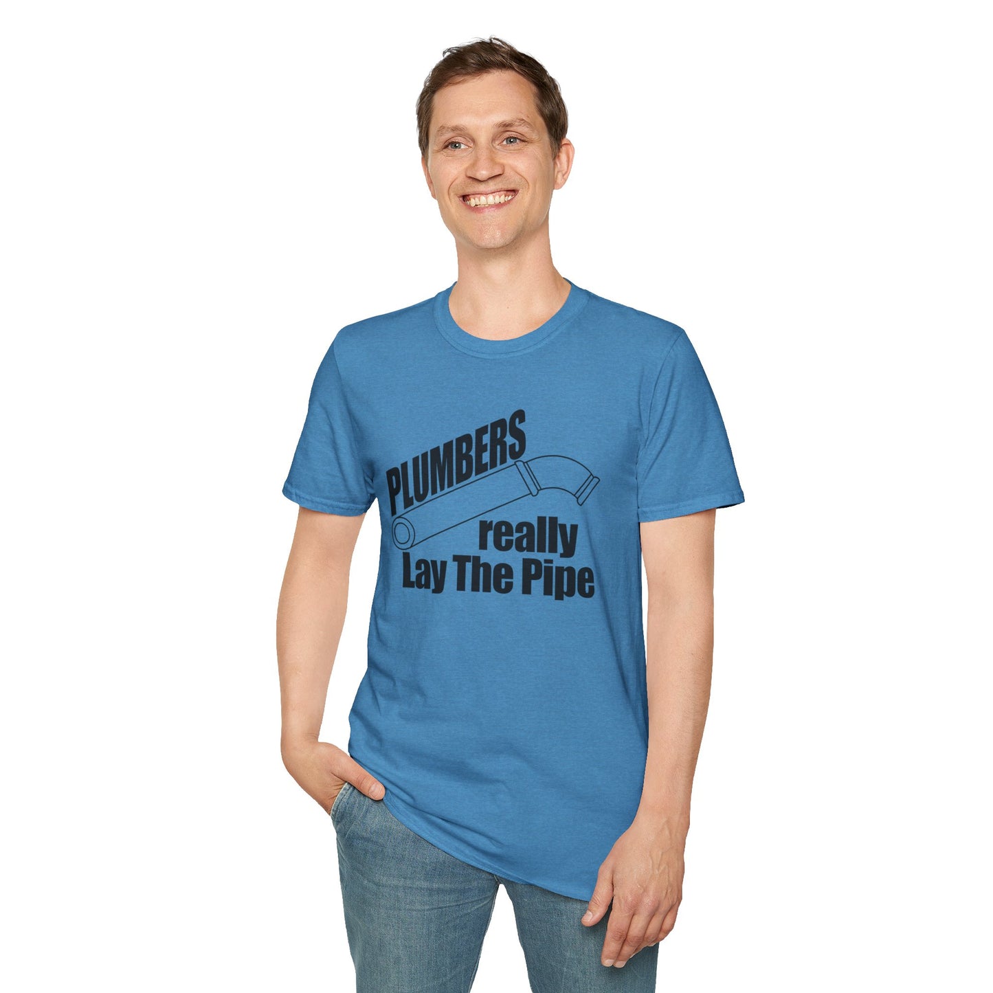 Stylish & Hilarious 'Plumbers Really Lay the Pipe' T-Shirt