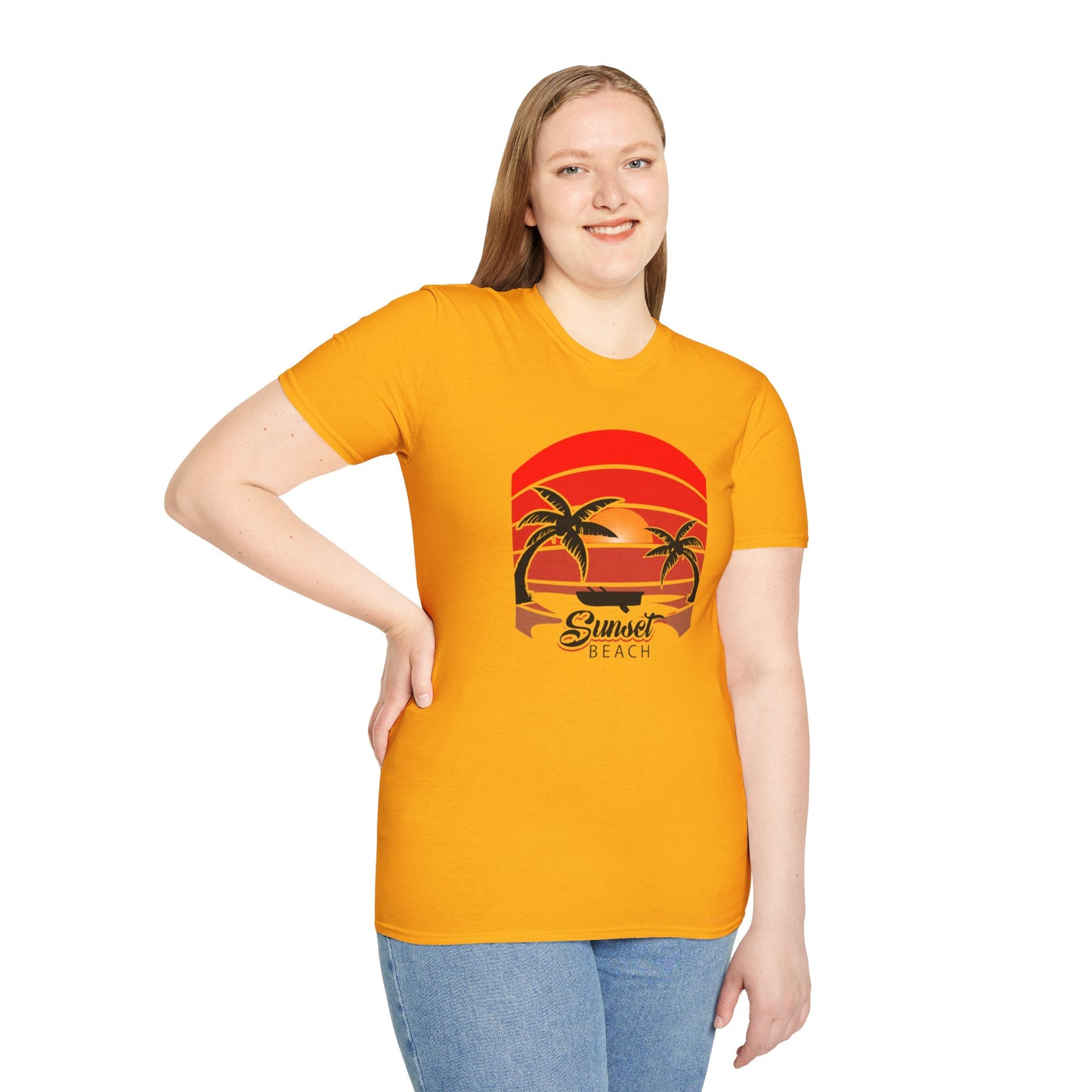 Sunset Beach-Inspired Graphic T-Shirt for a Stylish Coastal Vibe