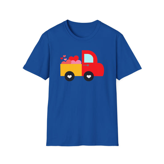 Spread Love on Wheels with Our Exclusive 'Love Truck' Valentine's Day Shirts