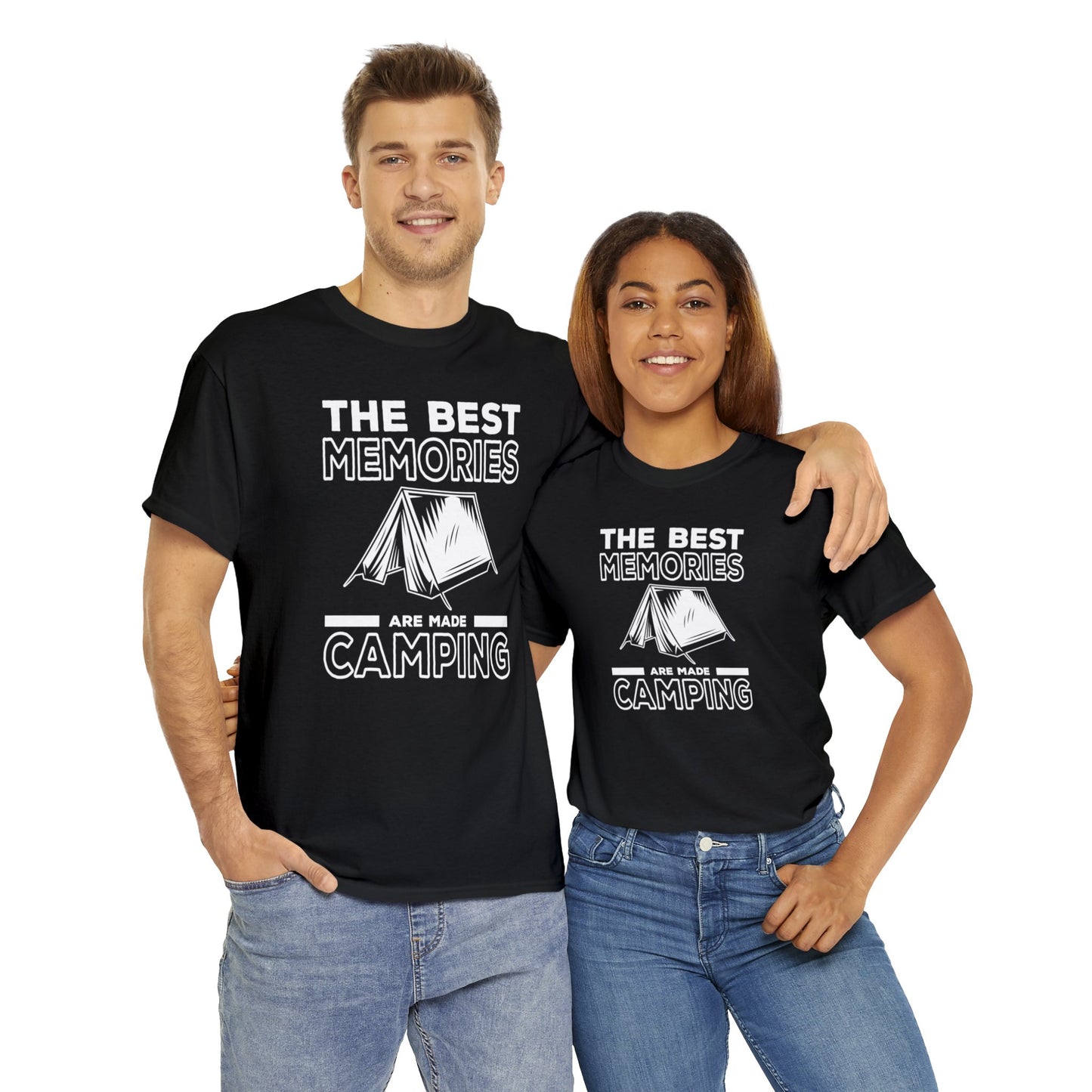 Explore Life's Adventures with Our 'The Best Memories are Made Camping' T-Shirt