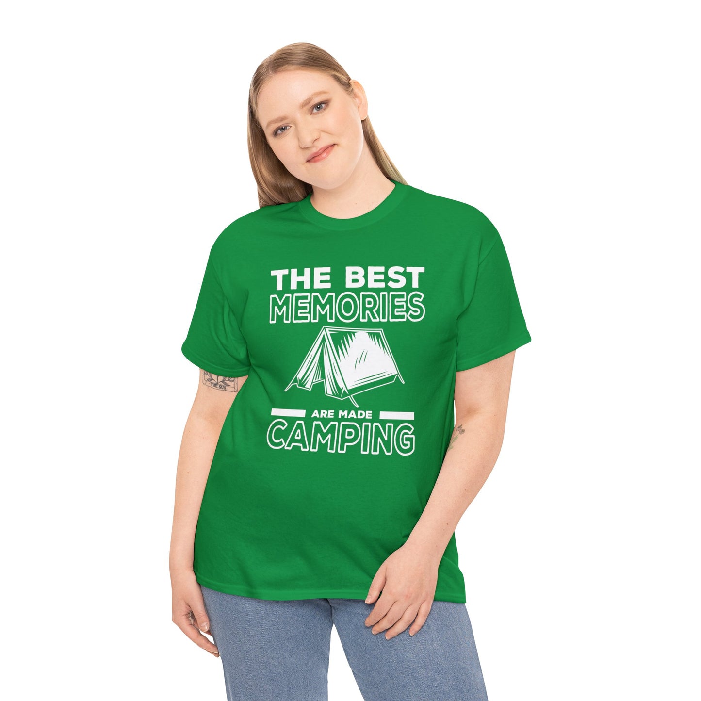 Explore Life's Adventures with Our 'The Best Memories are Made Camping' T-Shirt