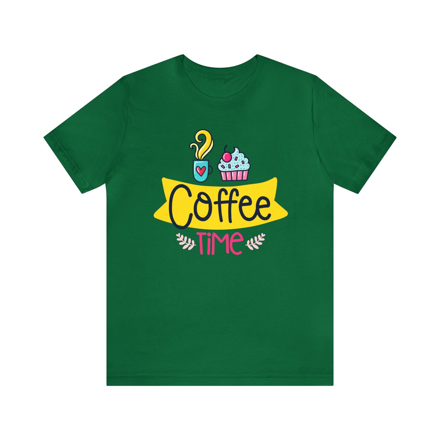 Caffeine Couture: Stylish 'Coffee Time' T-shirts for Java Enthusiasts!