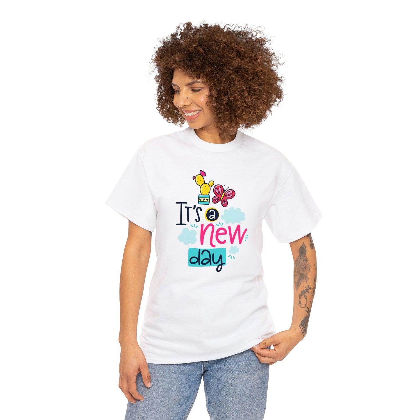 Step into Style: 'It's a New Day' T-Shirts for Fresh Starts & Positive Vibes!