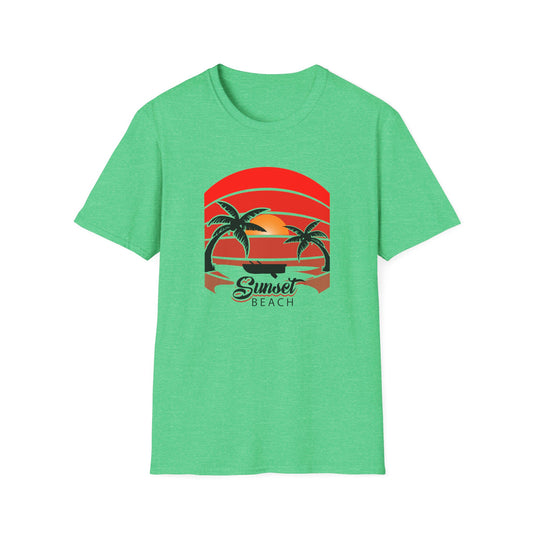 Sunset Beach-Inspired Graphic T-Shirt for a Stylish Coastal Vibe