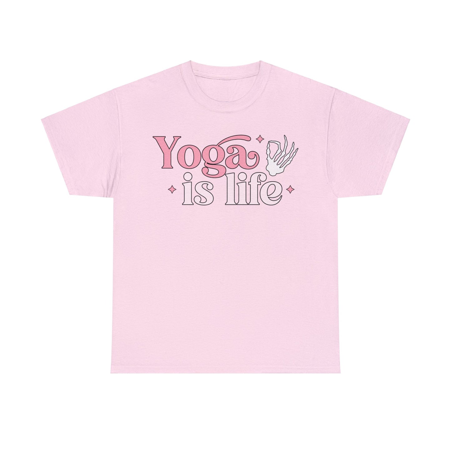 Yoga is Life T-Shirt - Elevate Your Style and Spirit! - Unisex Heavy Cotton Tee