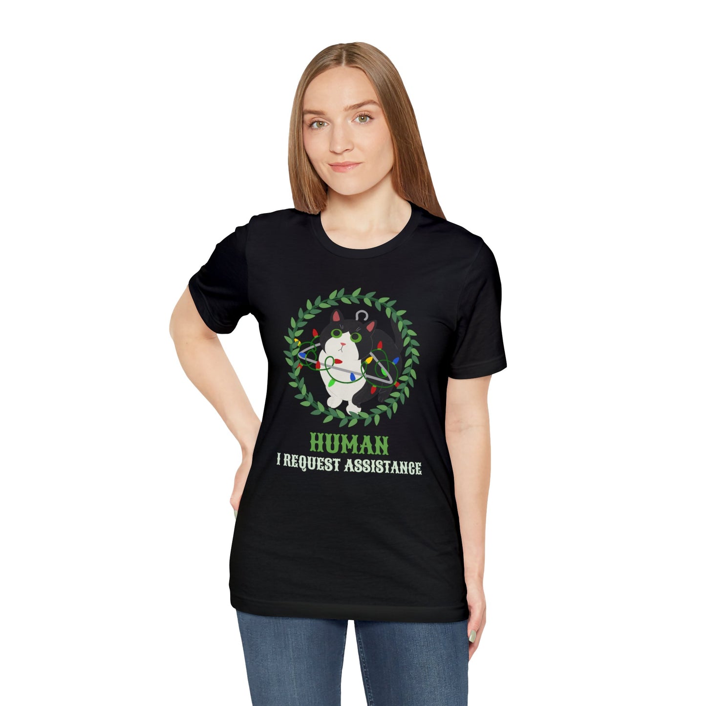 Human I Request Assistance Cat T-Shirts