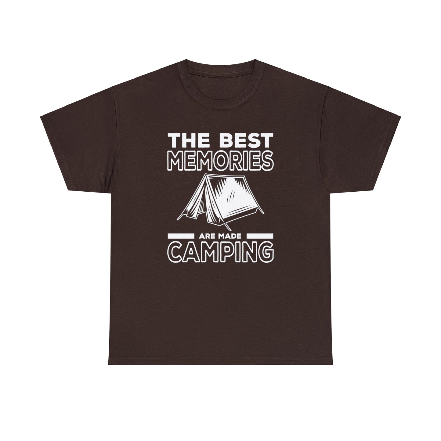 Explore Life's Adventures with Our 'The Best Memories are Made Camping' T-Shirt