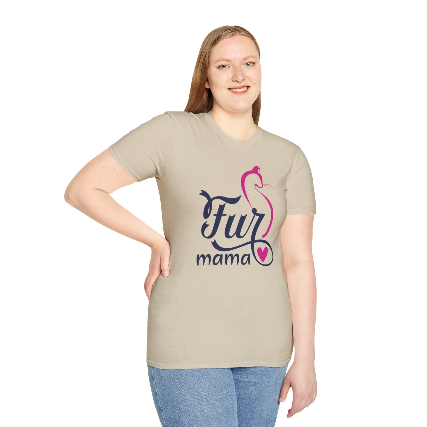 Stylish Fur Mama Cat T-Shirts