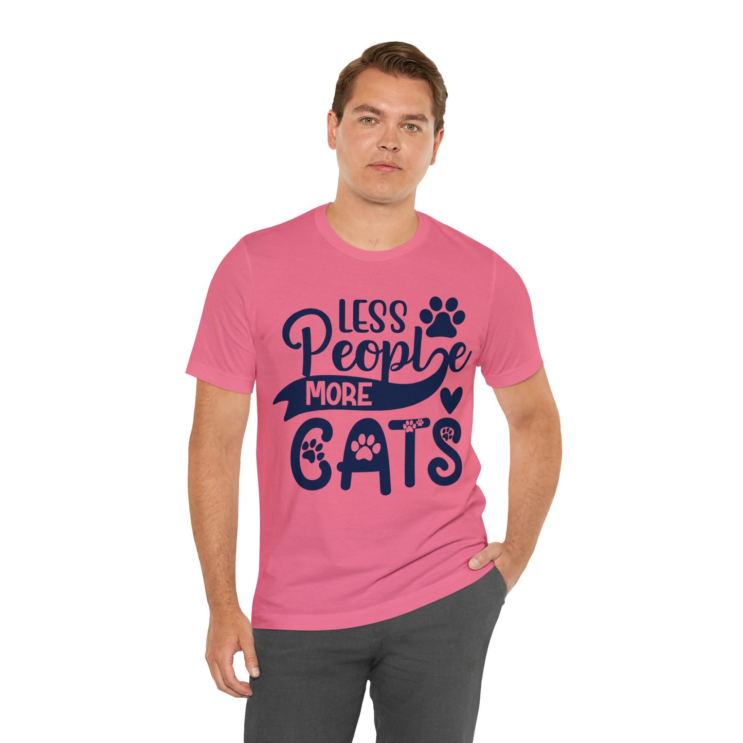 Discover Purrfection: Less People More Cats Cat T-Shirts