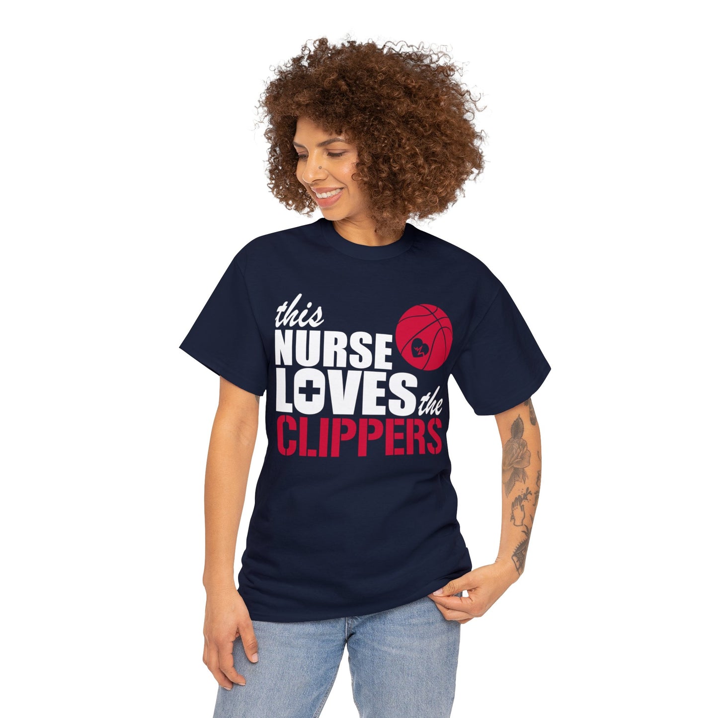 Stylish 'This Nurse Loves the Clippers' T-Shirt