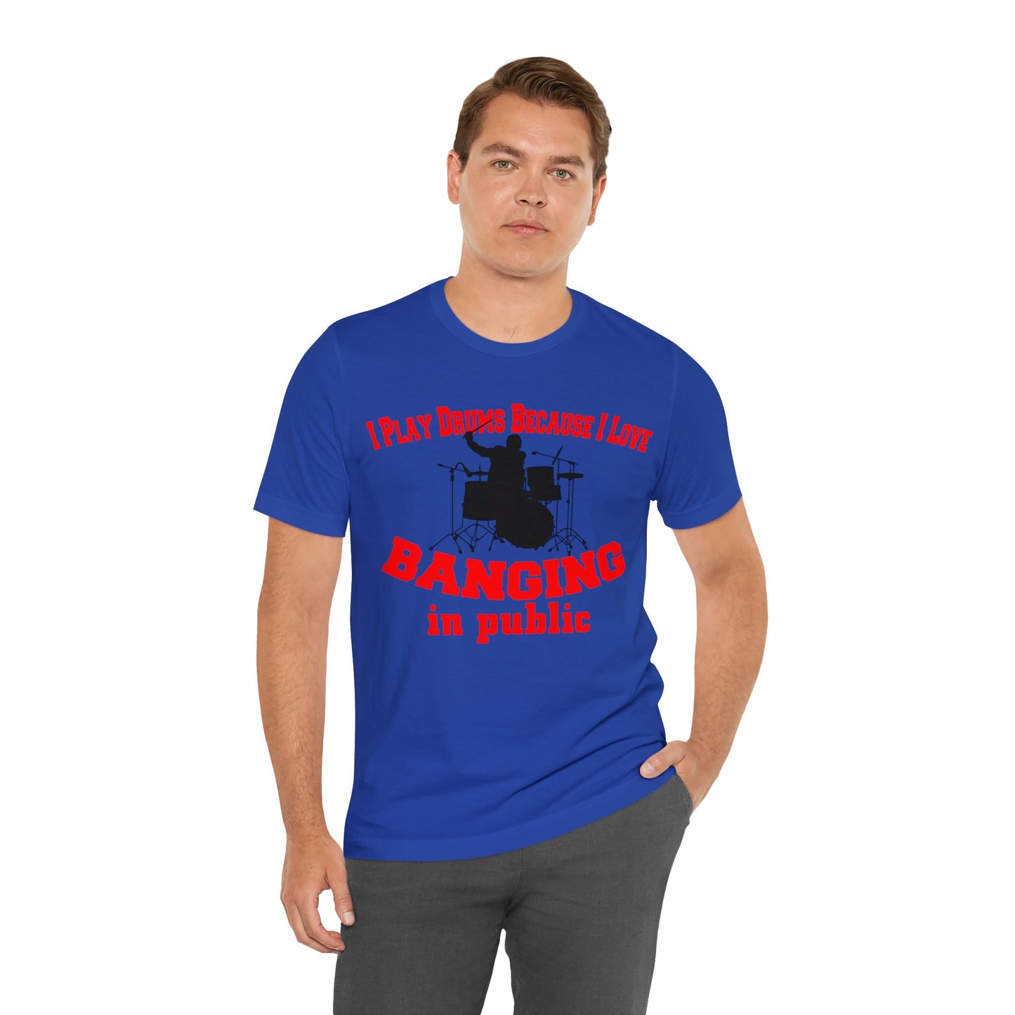 Drummer Enthusiast T-Shirt - Perfect for Music Lovers Who Love to Make a Statement in Public!