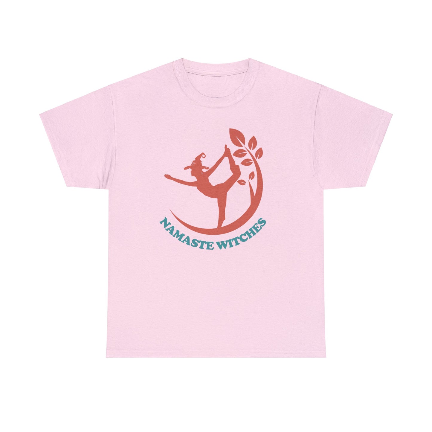 Namaste Witches Yoga T-Shirt for a Magical Workout Experience! - Unisex Heavy Cotton Tee