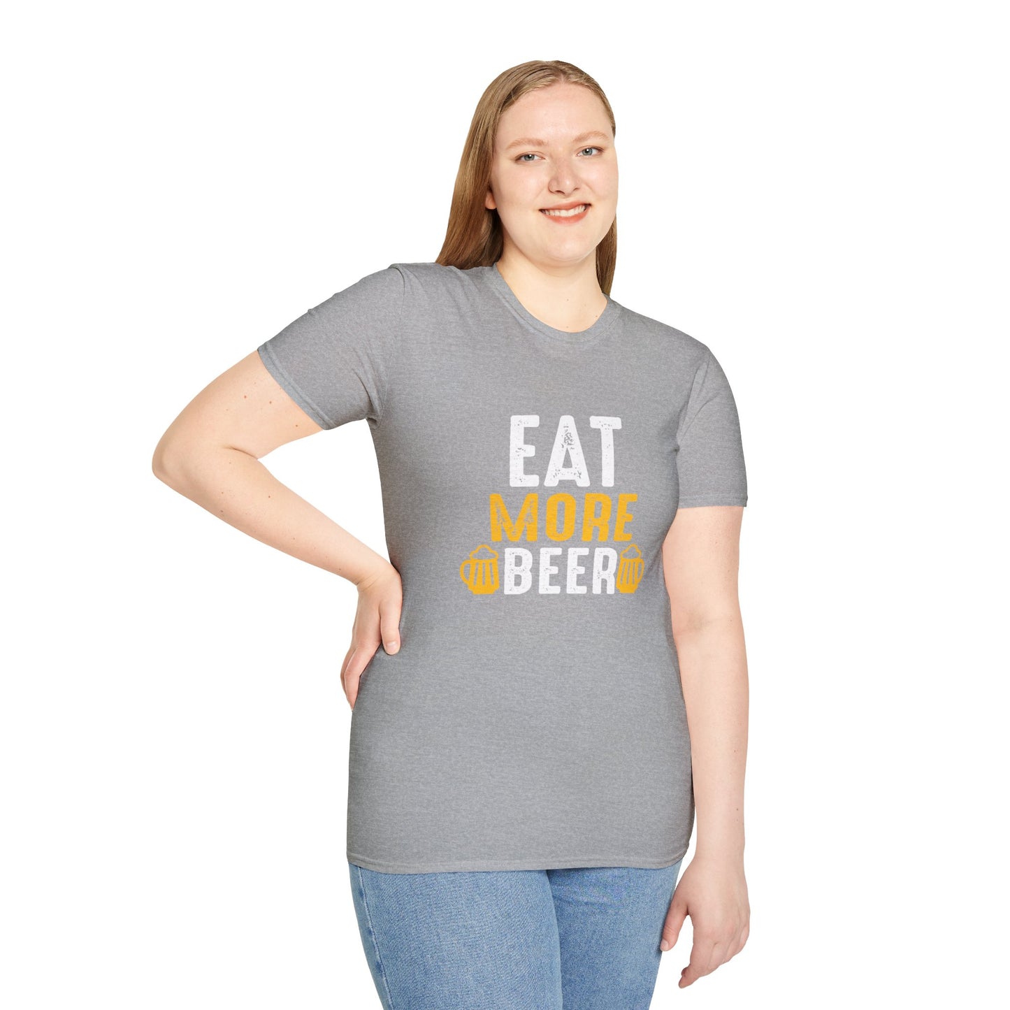 Cheers to Style: Embrace the Brew with Our 'Eat More Beer' T-Shirt