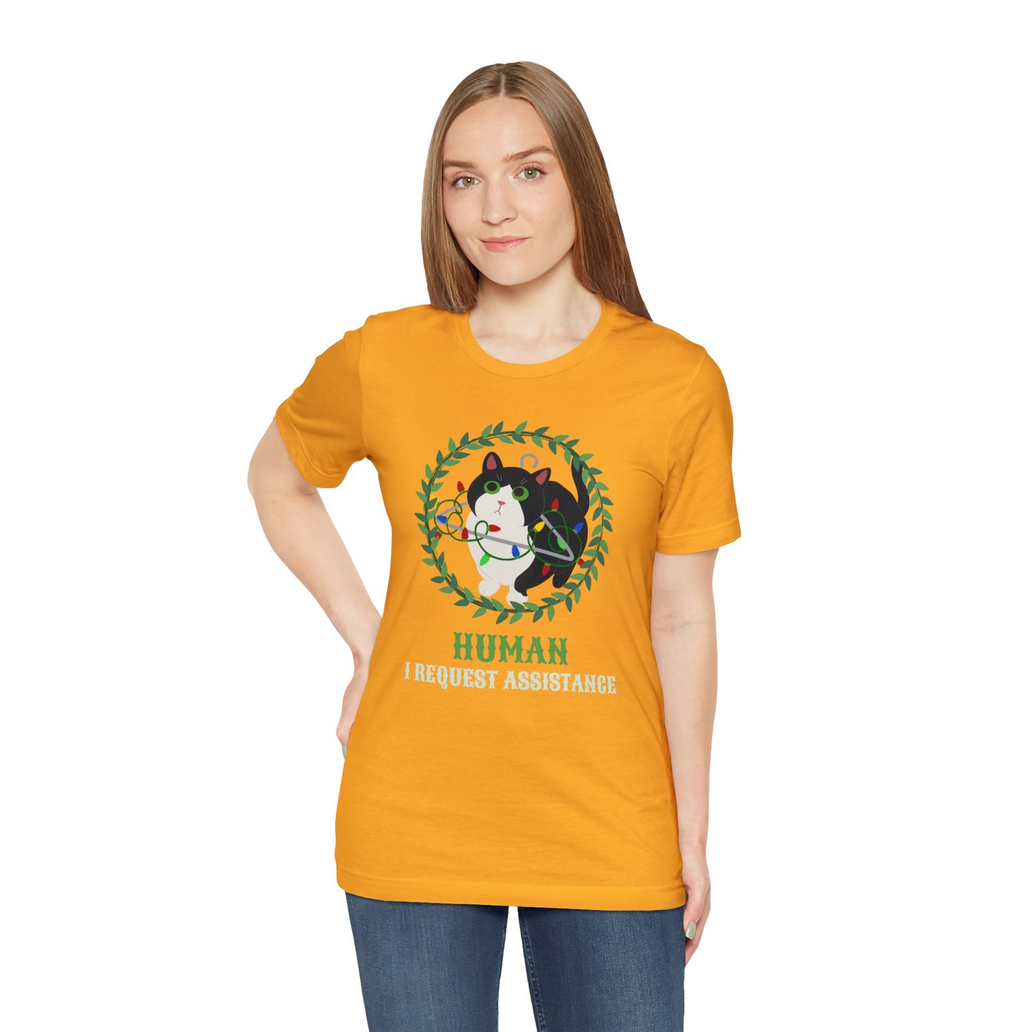 Human I Request Assistance Cat T-Shirts